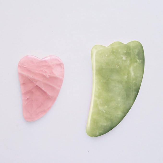 Mei Apothecary Mini Rose Quartz Gua Sha Facial Massage Beauty Tool