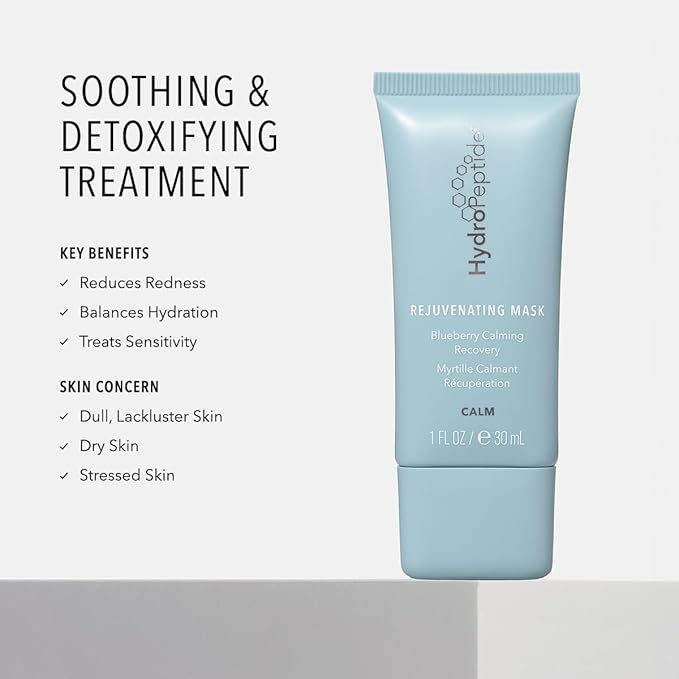HydroPeptide Rejuvenating Mask, Peptide Blueberry Recovery Treatment, 0.5 Ounce