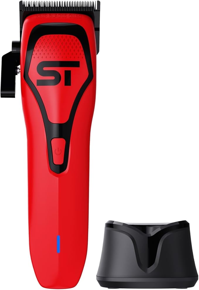 Supreme Trimmer Darkstar 72 Clipper with Magnetic Vector Motor | 180 Min Run Time, 9000 RPM Barber Hair Clipper | Low Noise, Professional Clipper DLC Blades | STC72