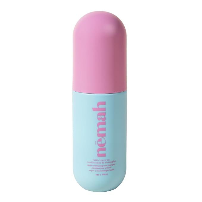 Nemah - Kids Leave-In Conditioner & Detangler with Squalane, Coconut Oil, and Rosemary - Dermatologist-Tested, Vegan, & Cruelty-Free - 4 oz.