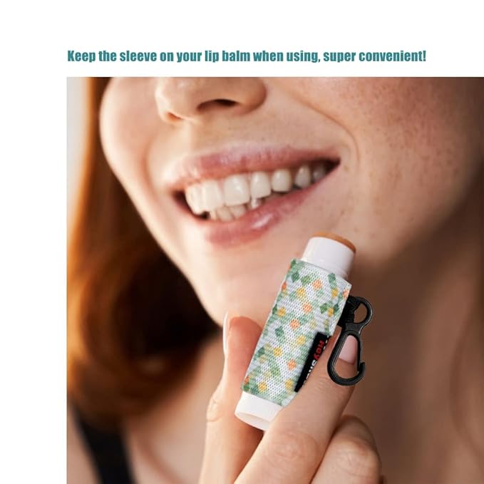 HEYSKAY Lip Balm Holder Sleeves Keychain