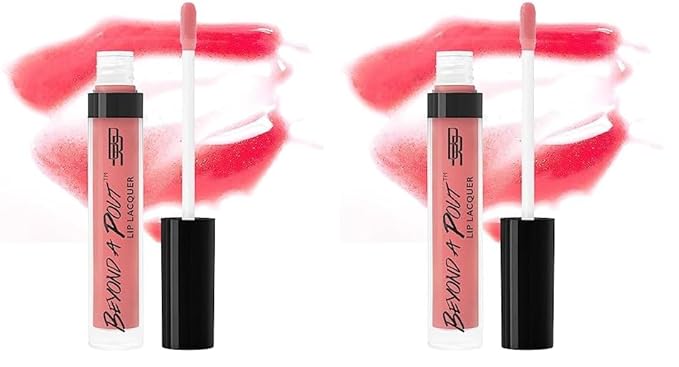 Black Radiance Beyond A Pout Lip Lacquer Lip Gloss, Heat Wave (Pack of 2)