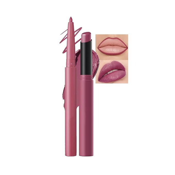 Plum Red Lip Liner Lipstick for Women, Lip Kit With Lip Liner Pencil Lip Stick Set, Waterproof Long Lasting Lipliner Lipstick, Transferproof Lip pencil Lip Crayon 09#