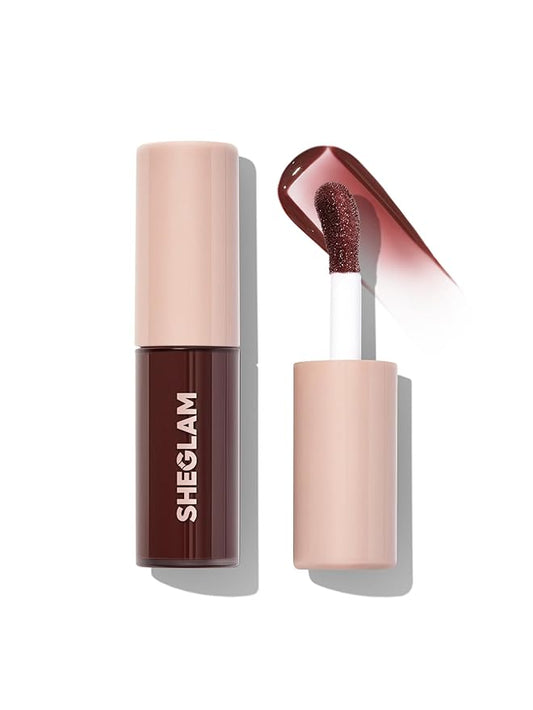 SHEGLAM Jelly Wow Tinted Lip Oil Plumping Lip Gloss Natural -Hot Shot