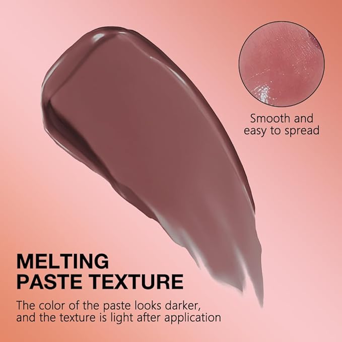 FeiCuiYun Nude Brown Honey Tinted Lip Stain Lip Balm Lip Gloss Lipstick, Sheer Hydrating Lip Stains Tint, Moisturizing Lip Color for All Skin Tones, Nourishing Lip Balm with Natural Black Cherry