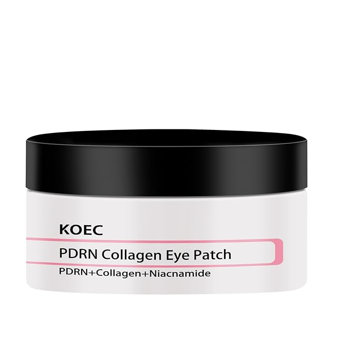 WOJJ Eye Patches, Specially Designed for Puffy Eyes and Dark Circles, Peptide Collagen Hydrogel Eye Masks, 60 Pieces, Skincare Product, Contains Caffeine and Niacinamide
