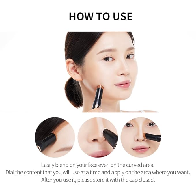 ETUDE Play 101 Stick Contour Duo - Intense | Creamy Shading and Highlighter Duo for Easy Contouring Makeup, Kbeauty, Korean Makeup, Perfect for Gift
