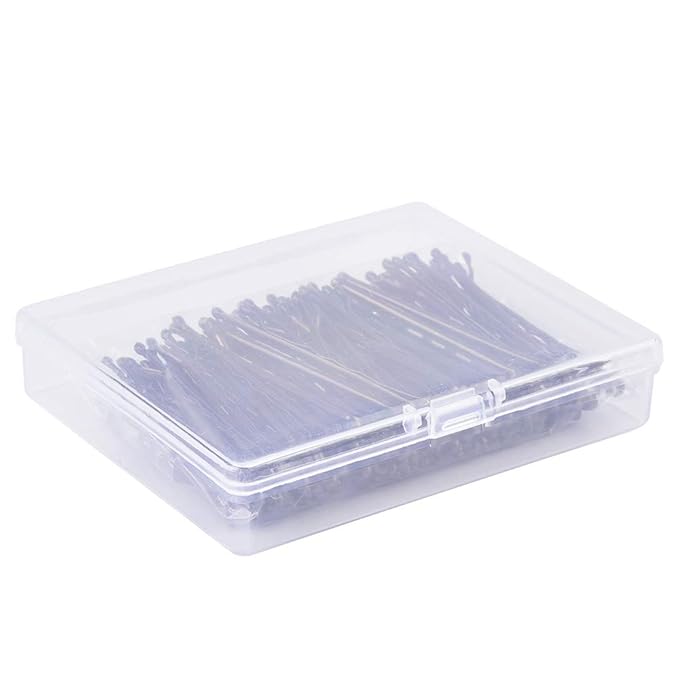MORGLES 2 Inches Brown Bobby Pins Bulk, 120PCS Brown Hair Pins with Box for Women Girls