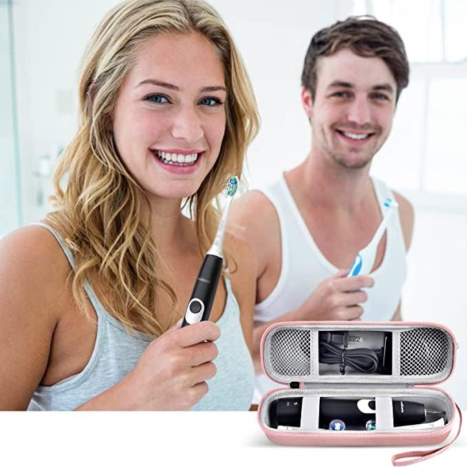 GWCASE Toothbrush Travel Case Compatible with Oral-B Pro 1000 2000 3000 3500 5000 7500/ for Philips Sonicare ProtectiveClean 4100 6100 5100 6500 7500 Rechargeable Electric Toothbrush (Box Only) -Gold