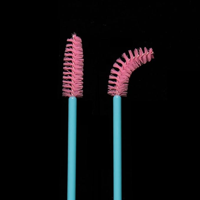 Mascara Wands, Disposable Lash Brushes for Eyelash Extensions Makeup Brush Bulk Tool Set(150Pcs, Blue Pink)
