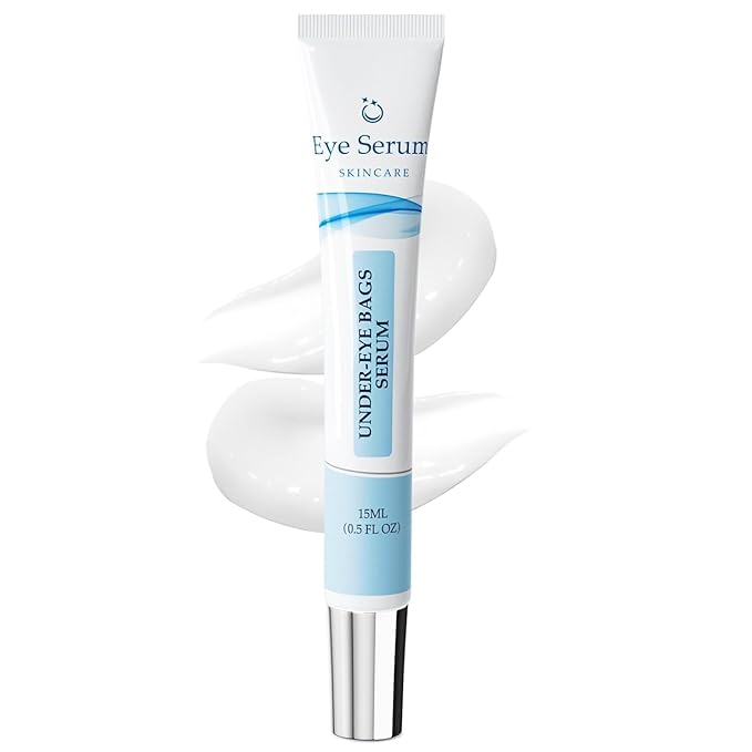 Under Eye Cream, Retinol Cream for Eye Bags and Wrinkles, Eye Bag Treatment for Men Women, Eye Cream with Caffeine for Dark Circles and Puffiness Tightener, 15ml/0.5 fl.oz