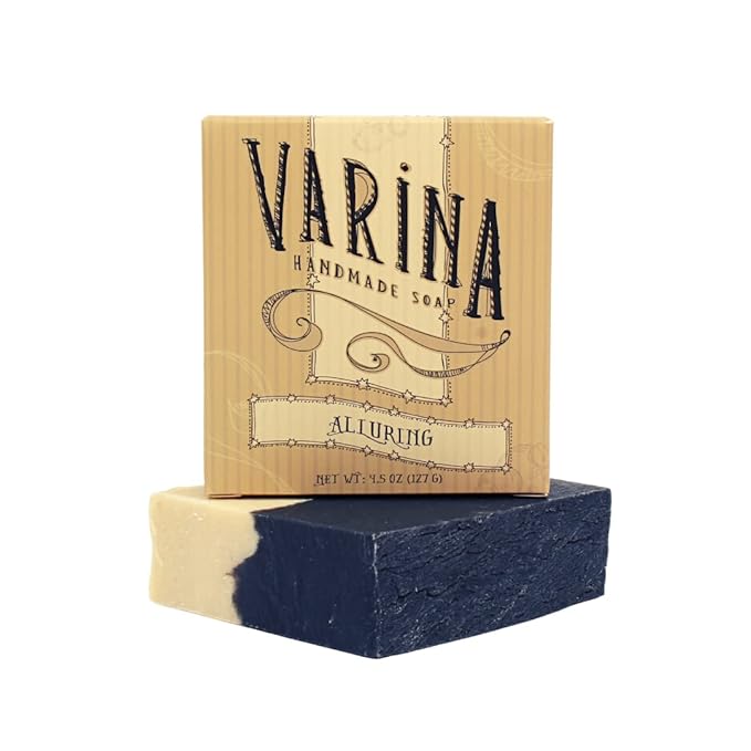 Varina Natural Alluring Bar Soap - Gentle Cleansing for Sensitive Skin, Floral - 3 Pack