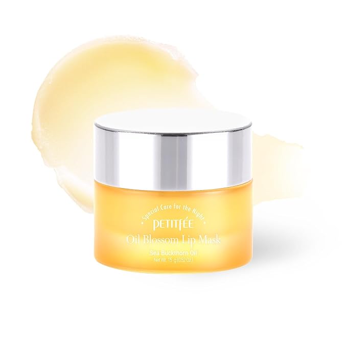 Sleeping Lip Mask Sea Buckthorn Oil 0.53 Oz. | Day & Night Lip Balm, Overnight Lip Mask, Lip Treatment for Dry & Crack Lips, Deep Moisturizing with Vitamin E, Shea Butter, 6 Phyto Oil Complex