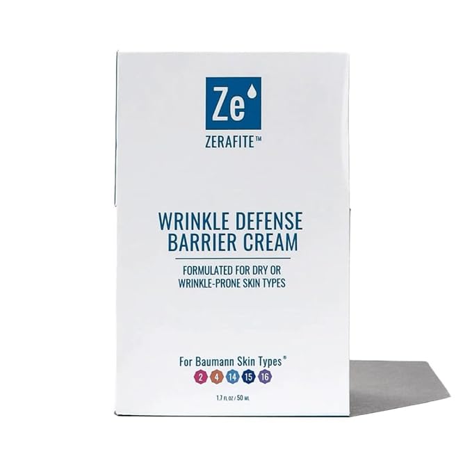 ZERAFITE Wrinkle Defense Barrier Cream (Container + Refill Pod, 1.7 Ounce)