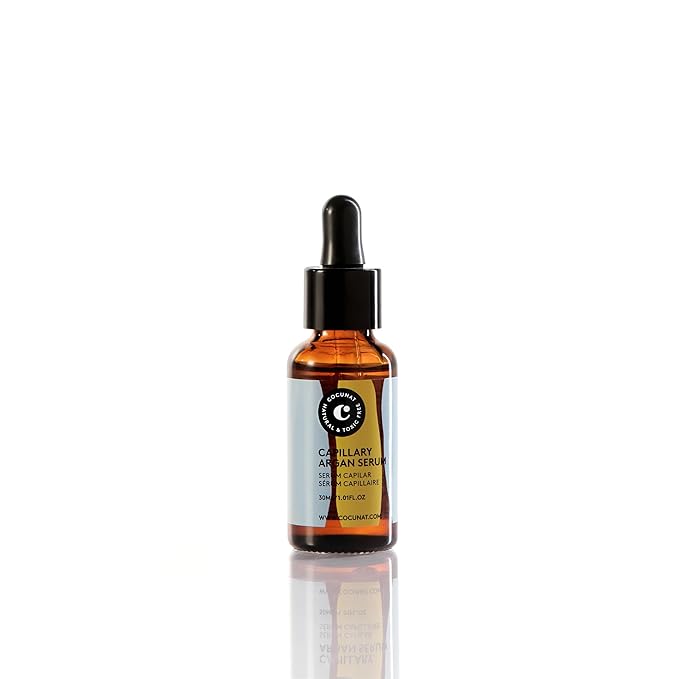 COCUNAT - Argan Hair Serum - 100% Natural Repairing Oils - For All Hair Types - Dry and Damaged - Nourishes and Moisturises - Silicone Free - 30 ml