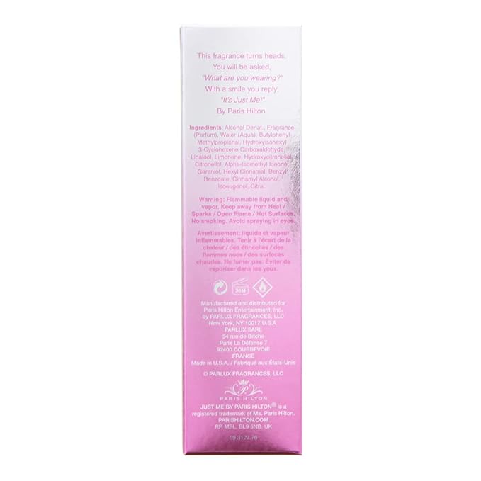 Paris Hilton Just Me For Women. Eau De Parfum Spray 3.4 Ounces (Pack of 2)