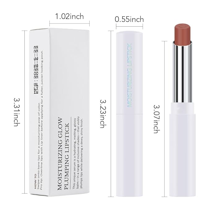 HHLTOH 1Pcs Tinted Lip Balm Moisturizing Lipstick – Waterproof Hydrating Matte Lip Balm for Women, Creamy Natural Color Stain for Dry Lips, Soft Matte Finish with Subtle Scent (#03 Bean Paste Brown)