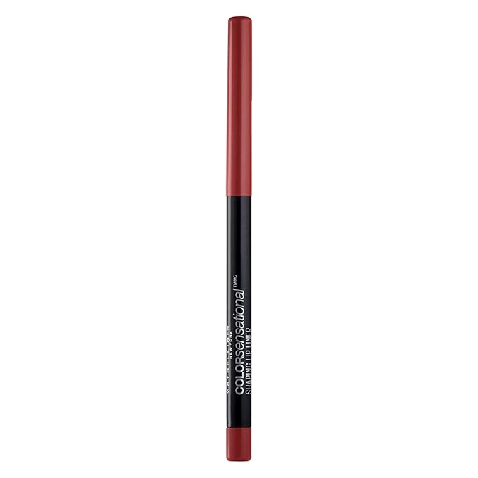 Maybelline Color Sensational Shaping Lip Liner with Self-Sharpening Tip, Brick Red, Red, 1 Count