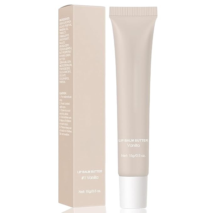 Summer Lip Balm Butter - Natural Hydrating Lip Moisturizer with Shea Butter, Soothes And Softens Dry Lips, Rich in Nutrients for Soft Smooth Lips 1 Vanilla