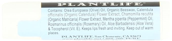 Plantlife Peppermint Lip Balm - Organic California