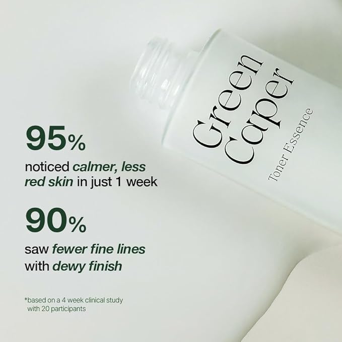 NATURAL DERMA PROJECT NDP Green Caper Milky Toner Essence - Hydrating Korean Toner for Face, Deep Moisture for Sensitive and Dry Skin, Panthenol, Madecassoside (4.39 Fl oz / 130ml)