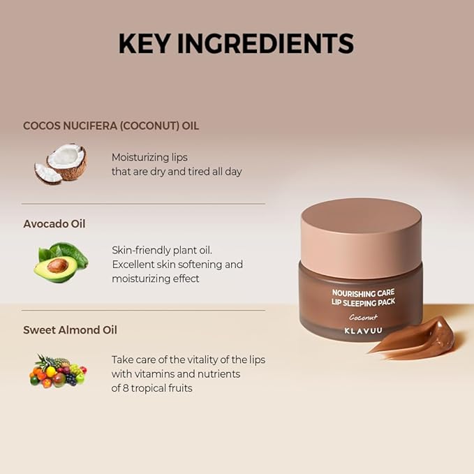 Klavuu Nourishing Care Lip Sleeping Pack Lips