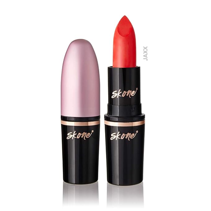 Skone Cosmestics | Charm Collection | Luxe hydrating Lip Stick | Vegan Formula | Infused with Vitamin E | Long Lasting Lightweight Lip Balm | Color - Jaxx