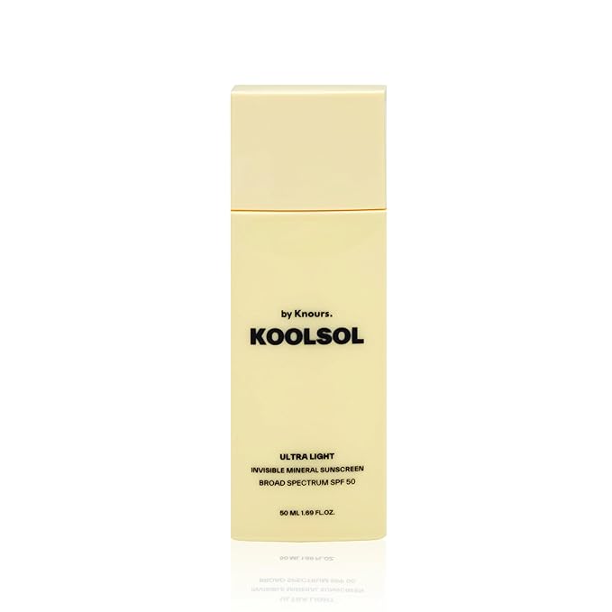 KOOLSOL by Knours | Zero White Cast | Mineral | Reef Safe | Korean Face Sunscreen SPF 50 | Made in USA | FDA OTC Registered | Aloe + Centella + Panthenol + Niacinamide | Sensitive Skin | 1.69oz