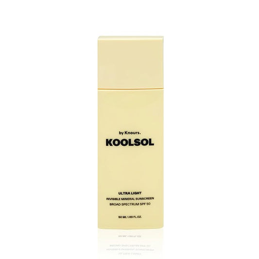 KOOLSOL by Knours | Zero White Cast | Mineral | Reef Safe | Korean Face Sunscreen SPF 50 | Made in USA | FDA OTC Registered | Aloe + Centella + Panthenol + Niacinamide | Sensitive Skin | 1.69oz