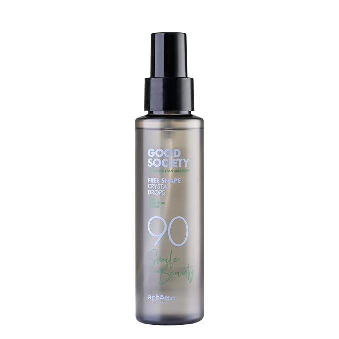 Artègo Good Society Free Shape Crystal Drops (3.4 oz) – Frizz Control Hair Serum for Smooth, Shiny, Heat-Protected Hair