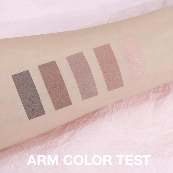 Mini Taupe Grey Palette: Your go-to for natural & smokey looks! This ultra-blendable, matve formula creates the perfect contour & nude eye. Made to make blue & green eyes pop!
