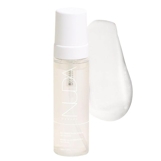 Nuda CloudFoam Express Tanning Mousse | Customizable, Transfer-Free Self Tan with PowerGlow+ Tan Boost Complex | Develops in 1 Hour | Vegan, Paraben, Sulfate, and Cruelty Free, (6.4 Fl Oz)