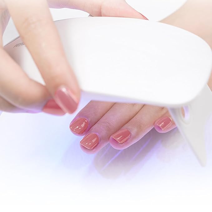 WOKOTO 2 Sheets Semi Cured Gel Nail Strips (Beige)-16 Pcs Per Sheet Gel Nail Stickers | Gel Nail Wraps | Uv Light Required, Salon Quality, Real Nail Polish Strips Stick On Nails Kit With Nail File