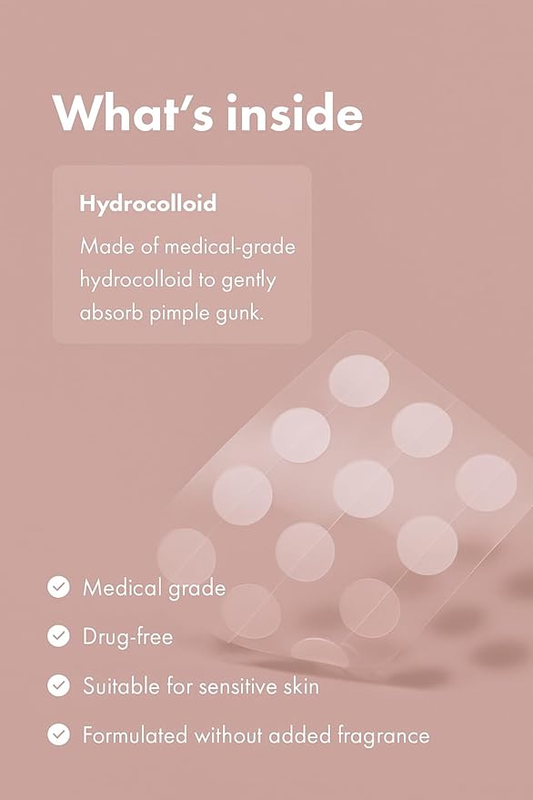 Original patch – The #1 Hydrocolloid Acne Pimple Patch for Shrinking Zits and Whiteheads in 1 use; Nighttime Spot Stickers for Face and Skin (72 Count)