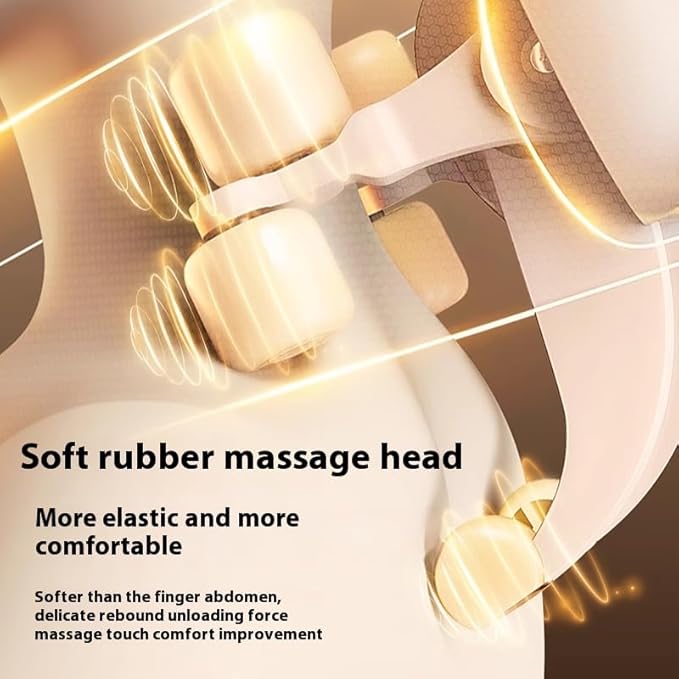 Therapexa Neck & Shoulder Massager,Cordless Neck Massager with Heat,6D Deep Kneading Shiatsu Massager for Back,Shoulder & Leg Pain Relief(White)