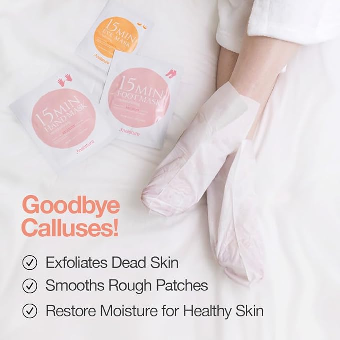 Naisture 15 Min Hand and Foot Mask (10pc): Hydrating Korean Spa Kit Essentials for Moisturized Hands and Feet