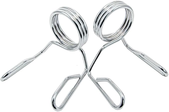 Barbell Spring Collar Weightlifting Accessory Olympic 2" Weight 2-Inch Fast