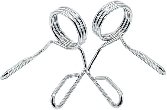 Barbell Spring Collar Weightlifting Accessory Olympic 2" Weight 2-Inch Fast