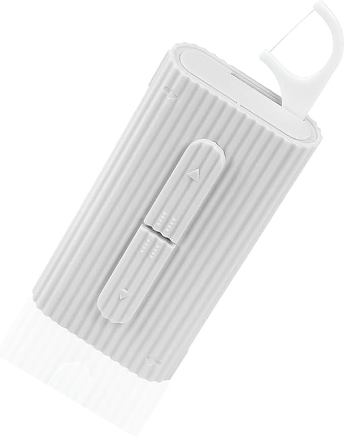 White Portable Dental Floss Picks Dispenser-Storage 10 Count Professional Shred Resistant Flossers-Superfine Toothpicks Sticks-Super Cleanup Oral Care-Best Dental Tools for Adults