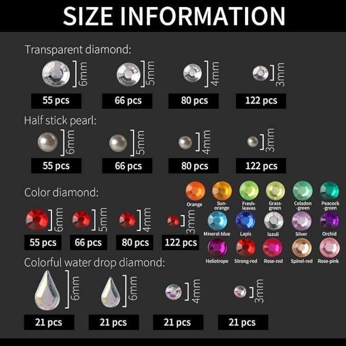 Teenitor Face Gems Self Adhesive Face Gems and Pearls for Makeup, Festival Jewels for Halloween Rave Accessories Hair Gems, Rhinestone Stickers for Face, Eye, Makeup, Body