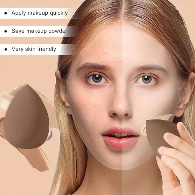 HGHDBT 44Pcs Brown Makeup Brushes Set Professional Makeup Kit Multi-functional Makeup Tool Set with Facial Makeup Accessories, Foundation Makeup Brush Kit Eye and Face Make up Brushes & Tools
