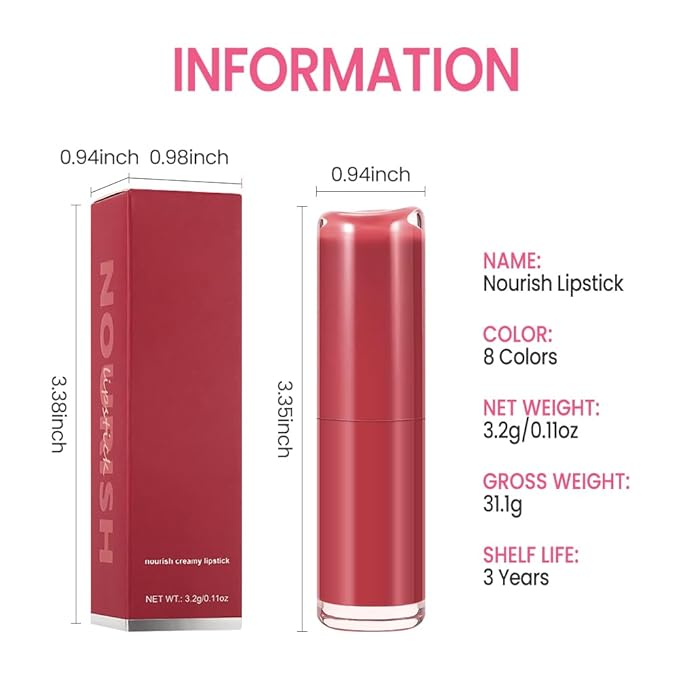 HHLTOH Honey Lipstick Tinted Lip Balm - Matte Tint Cream Lipsticks for All Skin Tones, Hydrating Lip Stain, Can be Buildable Blendable Nourishing Moisturizing Suitable for Women to Every Day Makeup 05