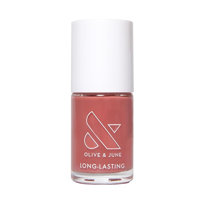 Olive & June Long Lasting Nail Polish | Plump Gel-Like Finish No Lamp Needed | Lasts up to 10 days | Salon-Quality Color at Home | 15-Free, Vegan & Cruelty-Free Chip-Resistant Shine|Boysenberry Glass