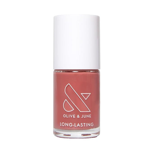 Olive & June Long Lasting Nail Polish | Plump Gel-Like Finish No Lamp Needed | Lasts up to 10 days | Salon-Quality Color at Home | 15-Free, Vegan & Cruelty-Free Chip-Resistant Shine|Boysenberry Glass