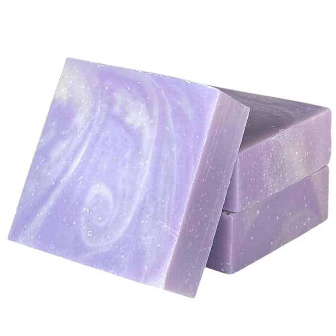 Dr. Wally's Handcrafted Soap Lavender Bar 5 oz, with Shea Butter and enrich with Olive Oil, All Natural - Cold process - 100% Handmade - Made in USA, pack of (3). Scent intensity - strong