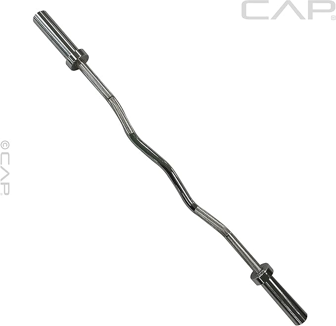 CAP Barbell 2' Olympic Solid Curl Bar 47-Inch, No (OBIS-47-3)
