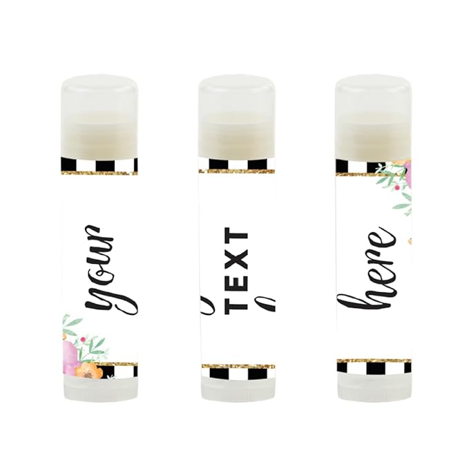 Andaz Press Personalized Lip Balm Party Black