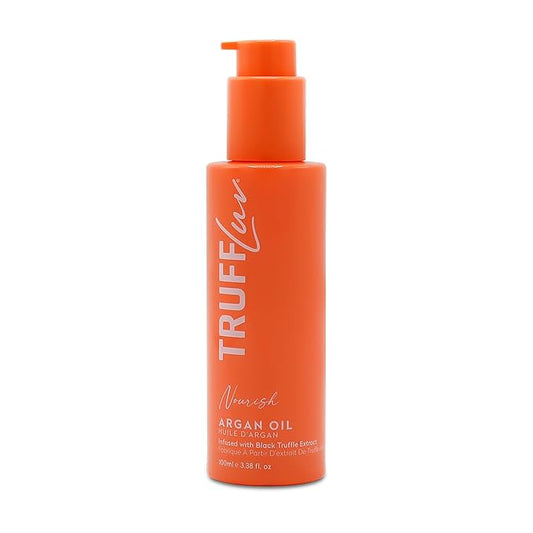 TruffLuv | Nourish Collection Argan Oil, Infused with Black Truffle Extract, Hydrating and Repairing Hair Serum, Smooths Frizz, Repairs Split Ends, Boost Shine, Paraben Free, Sulfate Free, 3.38 Fl Oz