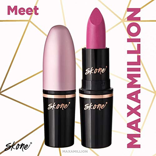 Skone Cosmestics | Charm Collection | Luxe hydrating Lip Stick | Vegan Formula | Infused with Vitamin E | Long Lasting Lightweight Lip Balm | Color Maxamillion