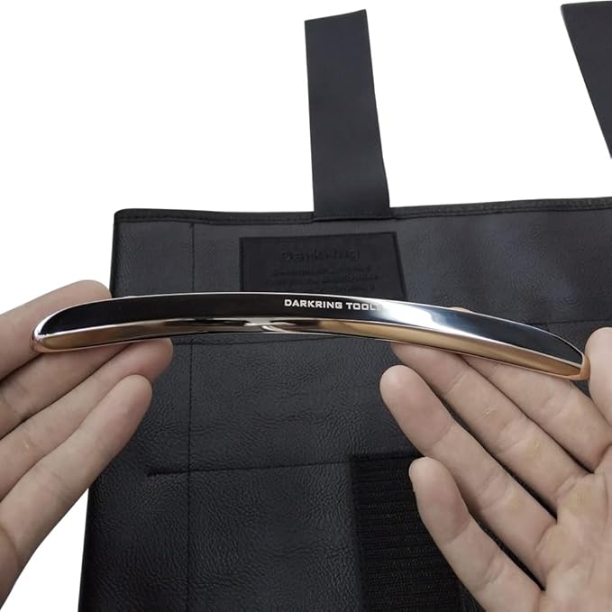 DARKRING Muscle Scraper Tool Set (6-Piece) for deep Tissue Massage gua sha Stainless Steel fascial Release Tool Soft Tissue Mobilization Tool Set (Storage Bag)